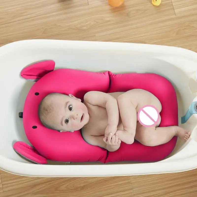 Прекрасный Слон Дизайн Детская ванна новорожденный складной коврик для душа