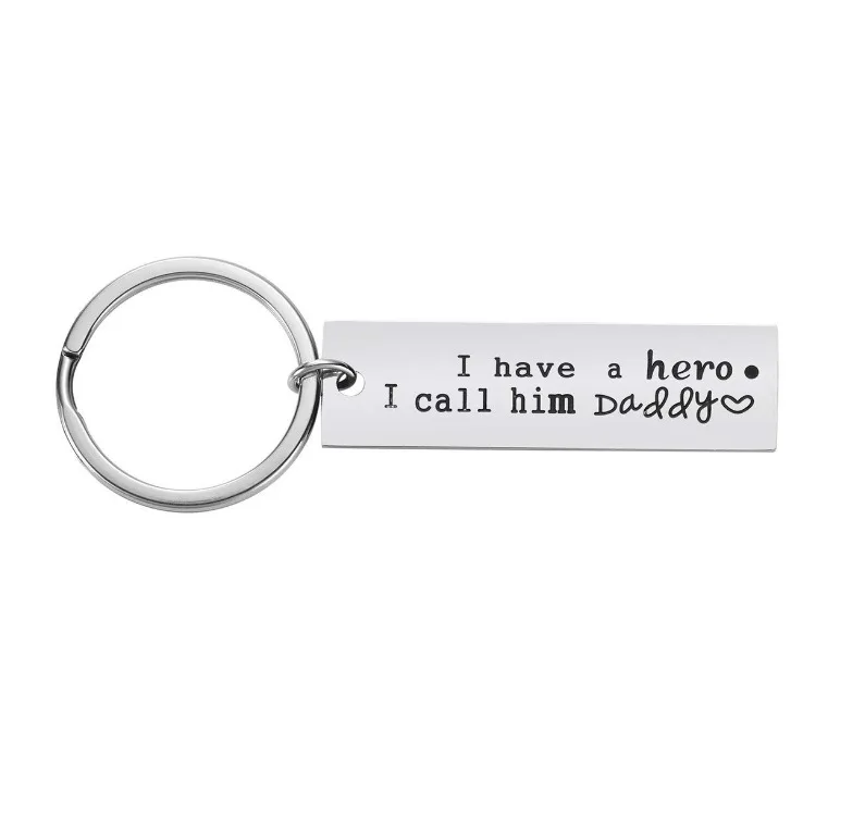 I Have A Hero I Call Him Daddy Keychain |Father's Day Gift |Father of the Bride | Dad Gift From Daughter | Daddys Girl Dad Hero
I Have A Hero I Call Him Daddy Keychain |Father's Day Gift |Father of the Bride | Dad Gift From Daughter | Daddys Girl Dad Hero