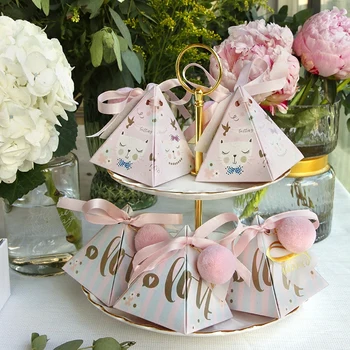 100 Creative Cartoon Cat Style Triangular Pyramid Candy Boxes Wedding Favors Party Supplies Sugar Box Baby Shower Paper Gift Box
100 Creative Cartoon Cat Style Triangular Pyramid Candy Boxes Wedding Favors Party Supplies Sugar Box Baby Shower Paper Gift Box