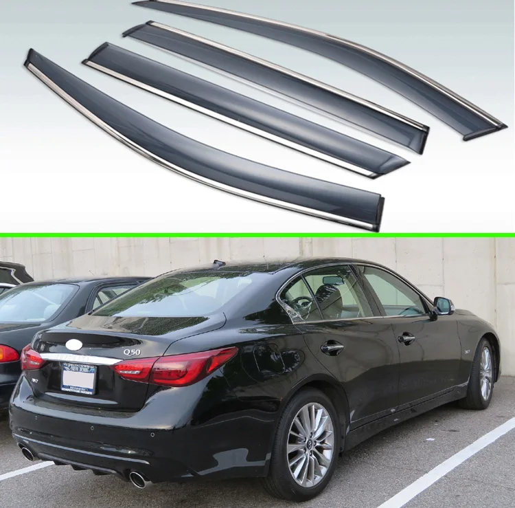 For Infiniti Q50 V37 2013-2019 Plastic Exterior Visor Vent Shades Window Sun Rain Guard Deflector 4pcs
For Infiniti Q50 V37 2013-2019 Plastic Exterior Visor Vent Shades Window Sun Rain Guard Deflector 4pcs