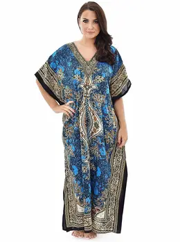 African Female Loose Clothes Blue Printed Bohemian Retro Style Long Dashiki High Quality Rhinestone V-neck Short Sleeve Clothes
African Female Loose Clothes Blue Printed Bohemian Retro Style Long Dashiki High Quality Rhinestone V-neck Short Sleeve Clothes