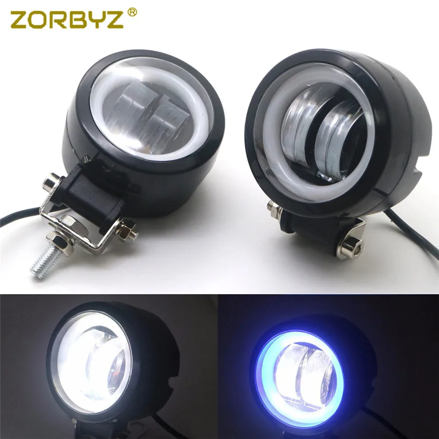 ZORBYZ Motorcycle LED Passing Spot Fog Light With Angel Eye Light For Harley Honda Suzuki Kawasaki Custom
ZORBYZ Motorcycle LED Passing Spot Fog Light With Angel Eye Light For Harley Honda Suzuki Kawasaki Custom