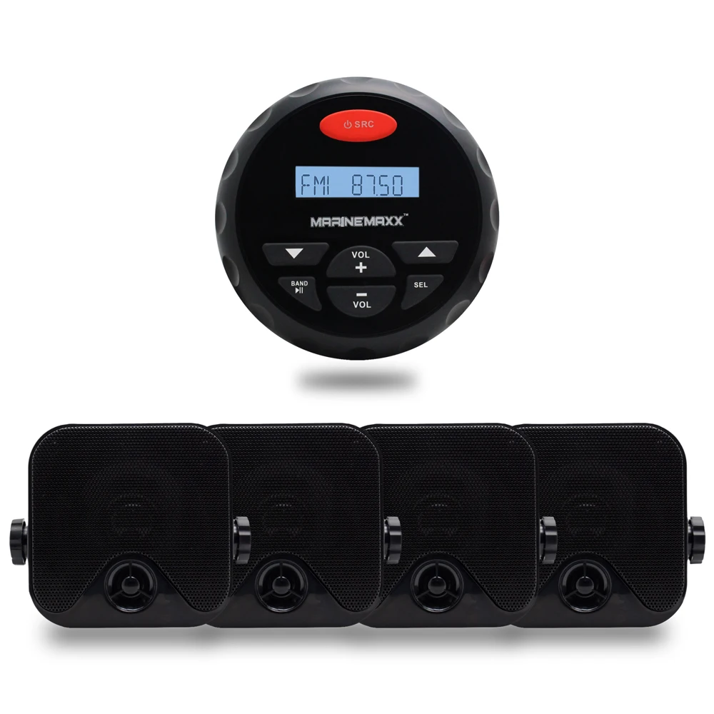 Marine Waterproof Bluetooth Radio FM AM MP3 Player Stereo Audio + 4 Inch Marine Waterproof Boat Box Speaker For Outdoor ATV UTV
Marine Waterproof Bluetooth Radio FM AM MP3 Player Stereo Audio + 4 Inch Marine Waterproof Boat Box Speaker For Outdoor ATV UTV