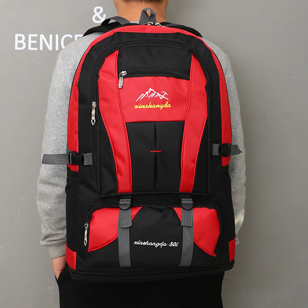 Fashion Outdoor Simple Zipper Canvas Solid Color Backpack Travel Bag 80L High Quality Travel Backpacks Man School Bag #R30
Fashion Outdoor Simple Zipper Canvas Solid Color Backpack Travel Bag 80L High Quality Travel Backpacks Man School Bag #R30