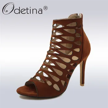 Odetina 2019 New Fashion Gladiator Sandals Women High Heels Sexy Stilettos Pumps Hollow Out Ankle Boots Summer Shoes Big Size 46
Odetina 2019 New Fashion Gladiator Sandals Women High Heels Sexy Stilettos Pumps Hollow Out Ankle Boots Summer Shoes Big Size 46
