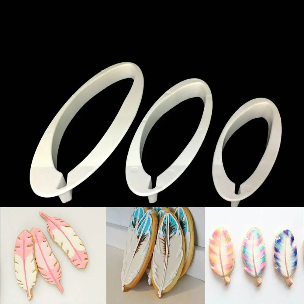3PCS/Set Feather Cookie Cutter Plastic Stamp Cut Biscuit Fondant Sugarcraft Mold Cooking Cake Decorating Tool Bakeware
3PCS/Set Feather Cookie Cutter Plastic Stamp Cut Biscuit Fondant Sugarcraft Mold Cooking Cake Decorating Tool Bakeware