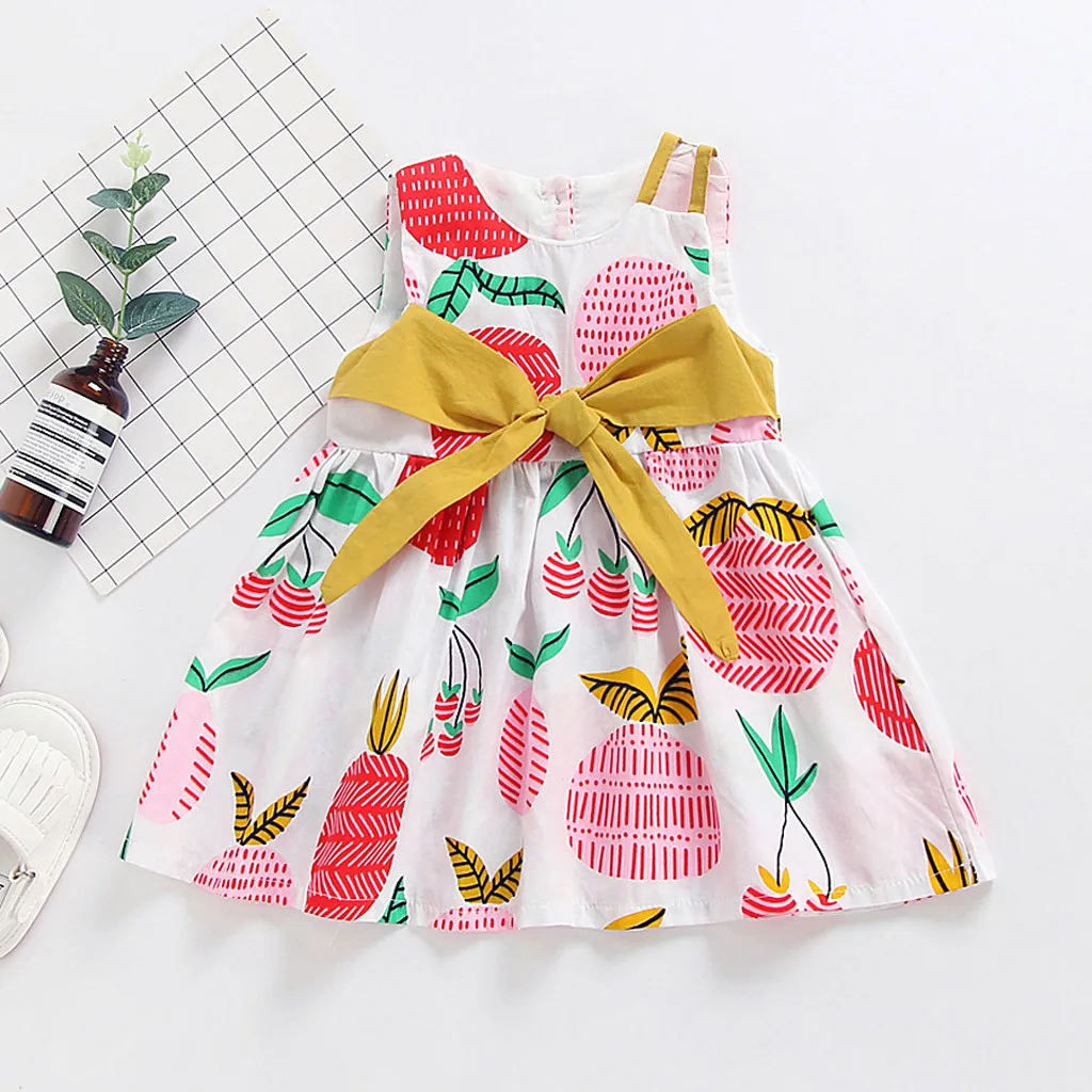 2019 Toddler Newborn Baby Girls Dress Kid Sleeveless O-Neck Button Sashes Printed Bow Party Cute Princess Dress Clothing
2019 Toddler Newborn Baby Girls Dress Kid Sleeveless O-Neck Button Sashes Printed Bow Party Cute Princess Dress Clothing