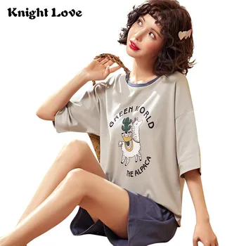 Summer Pijamas Women Cotton Pajama Sets Pajamas For Women Half-Sleeve Cartoon Casual Cute Lingerie Girl Sleepwear Suit Pijama
Summer Pijamas Women Cotton Pajama Sets Pajamas For Women Half-Sleeve Cartoon Casual Cute Lingerie Girl Sleepwear Suit Pijama
