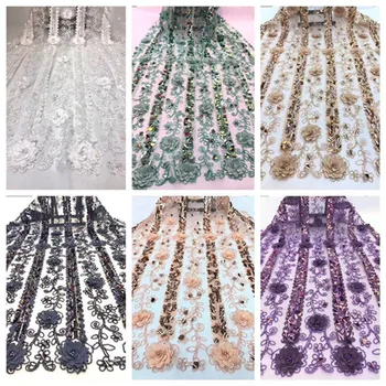 African Embroidered Tulle beads Lace Fabric 3d Flower 2019 High Quality Nigerian Lace Fabric Net Lace with sequinsFor Wedding
African Embroidered Tulle beads Lace Fabric 3d Flower 2019 High Quality Nigerian Lace Fabric Net Lace with sequinsFor Wedding