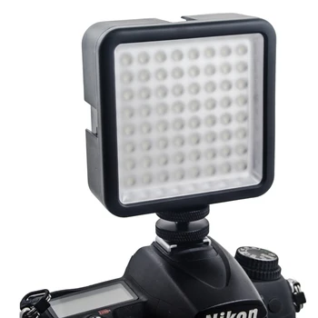 W64 LED64 Video 6000K LED Lamp for DSLR Camera Camcorder mini DVR as Fill Light for Wedding News Interview Macro photography
W64 LED64 Video 6000K LED Lamp for DSLR Camera Camcorder mini DVR as Fill Light for Wedding News Interview Macro photography