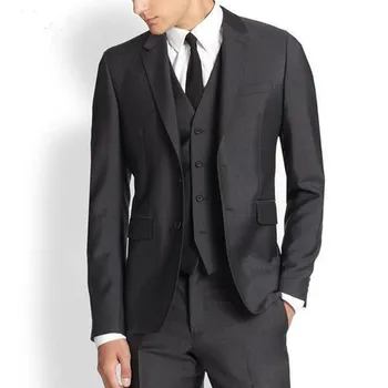 Black Bussiness Men Suits Three Piece Classic Fit Custom Made Wedding Groom Tuxedos Prom Party suit (Jacket+Pants+Vest)
Black Bussiness Men Suits Three Piece Classic Fit Custom Made Wedding Groom Tuxedos Prom Party suit (Jacket+Pants+Vest)