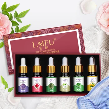 LAIFU 6*10ml Pack Essential Oils Aromatheraphy Diffuser Relieve Stress Relax Aroma Humidifier Skin Care Help Sleep
LAIFU 6*10ml Pack Essential Oils Aromatheraphy Diffuser Relieve Stress Relax Aroma Humidifier Skin Care Help Sleep