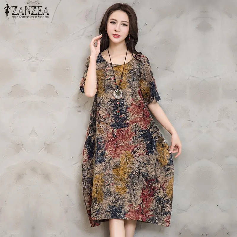 YOINS 2019 Summer Vintage Floral Print Dress Women O Neck Short Sleeve Casual Loose Pockets Irregular Dress Vestidos Plus Size
YOINS 2019 Summer Vintage Floral Print Dress Women O Neck Short Sleeve Casual Loose Pockets Irregular Dress Vestidos Plus Size