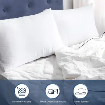 Feather Down Light Pillow Pillows for Sleeping Alternative Hotel Quality Soft and Supportive Wedge Pillow for Side Back Sleepers
Feather Down Light Pillow Pillows for Sleeping Alternative Hotel Quality Soft and Supportive Wedge Pillow for Side Back Sleepers