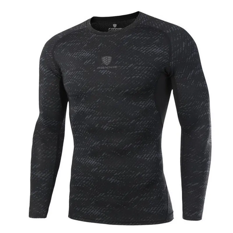 Men compression t-shirt autumn gyms Fitness bodybuilding Long sleeves Brand shirts male workout Superelasticity Tight clothing
Men compression t-shirt autumn gyms Fitness bodybuilding Long sleeves Brand shirts male workout Superelasticity Tight clothing