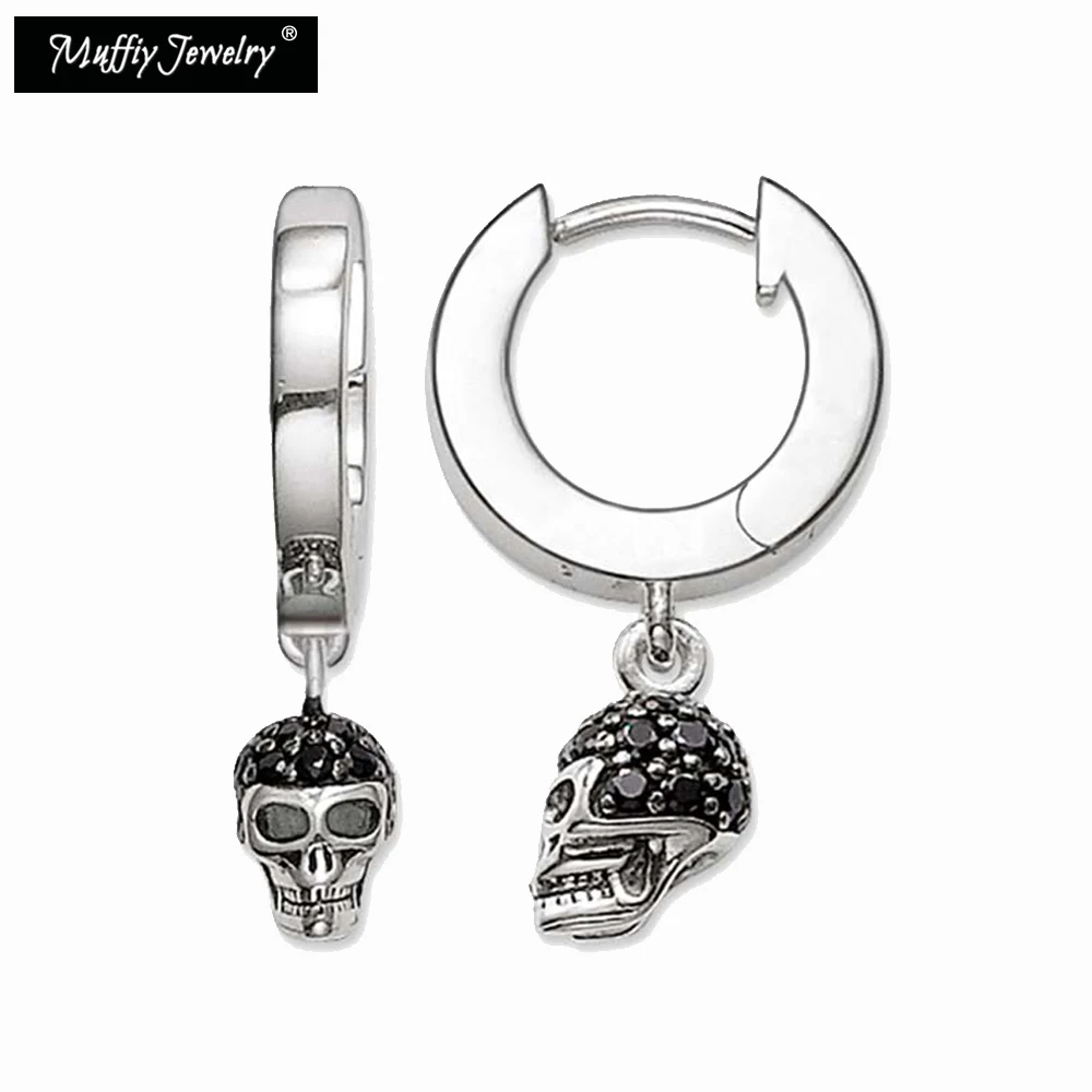 Pave Skull Creole Hinged Hoop Earring,Thomas Style Rebel Fashion Good Jewerly For Men Women,2019 Ts Gift In 925 Sterling Silver
Pave Skull Creole Hinged Hoop Earring,Thomas Style Rebel Fashion Good Jewerly For Men Women,2019 Ts Gift In 925 Sterling Silver