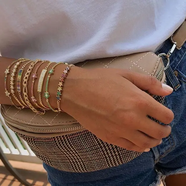 star charm bracelet for women girl Christmas gift rainbow colorful cubic zirconia cuban link chain gold color bracelets
star charm bracelet for women girl Christmas gift rainbow colorful cubic zirconia cuban link chain gold color bracelets