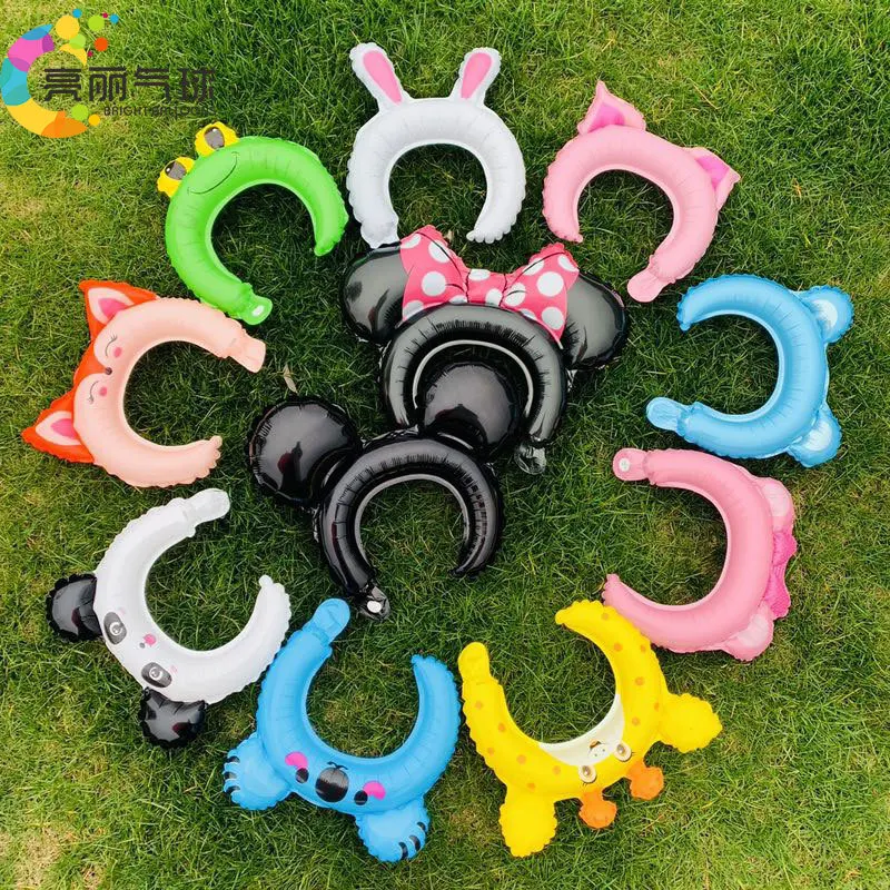 1pcs cartoon hair hoop aluminum film balloon baby party decoration decorate pink pig rabbit aluminum foil balloon
1pcs cartoon hair hoop aluminum film balloon baby party decoration decorate pink pig rabbit aluminum foil balloon