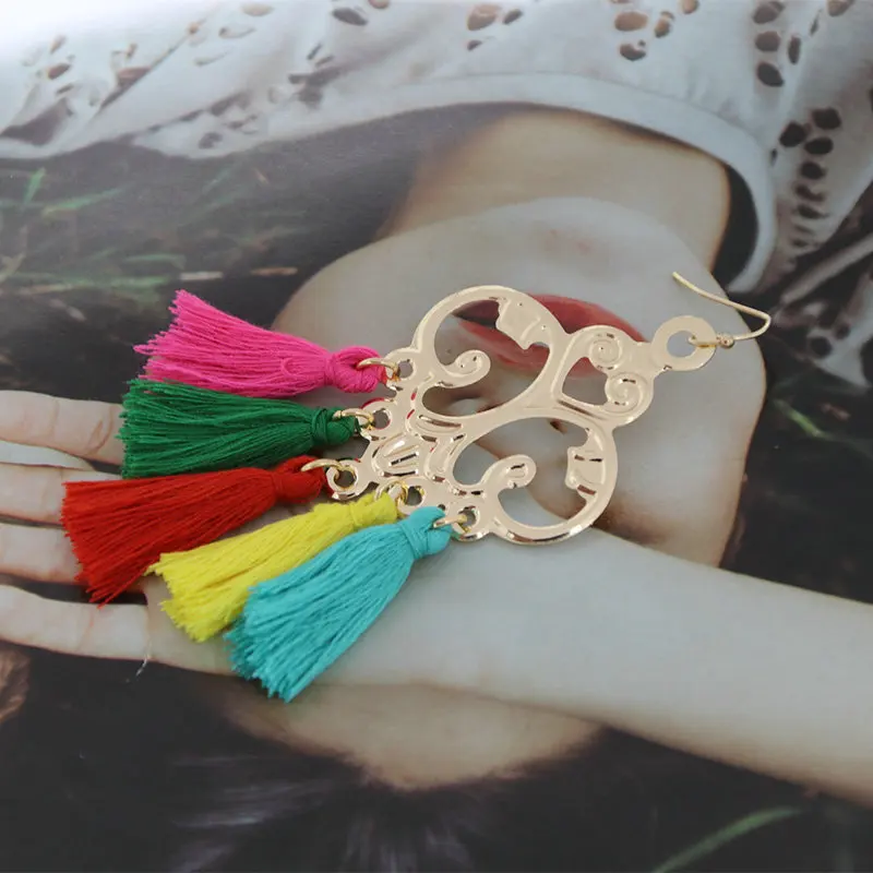 Xujiaf Aretes Bohemian Tassel Earrings Ethnic Style Drop Earrings For Women Fashion Earring 2018 Hot Sale Cotton Oorbellen gift
Xujiaf Aretes Bohemian Tassel Earrings Ethnic Style Drop Earrings For Women Fashion Earring 2018 Hot Sale Cotton Oorbellen gift