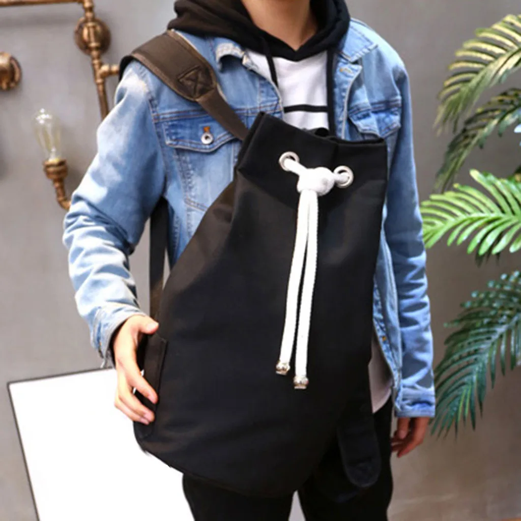 Casual Men Canvas Backpack 2019 Large Capacity Barrel Backpack String Drawstring Backpacks Back Pack Rucksack Mochila Escolar#40
Casual Men Canvas Backpack 2019 Large Capacity Barrel Backpack String Drawstring Backpacks Back Pack Rucksack Mochila Escolar#40