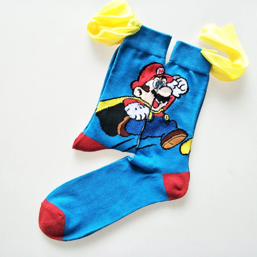 Super Mario Cartoon Cosplay Socks Fashion Personalized Novelty Handmade Cloak Men's Sock Crew Socks Skarpety Gifts for Men
Super Mario Cartoon Cosplay Socks Fashion Personalized Novelty Handmade Cloak Men's Sock Crew Socks Skarpety Gifts for Men