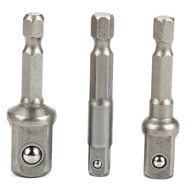 3pcs/set Chrome Vanadium Steel Socket Adapter Hex Shank to 1/4" 3/8" 1/2" Extension Drill Bits Bar Hex Bit Set Power Tools
3pcs/set Chrome Vanadium Steel Socket Adapter Hex Shank to 1/4" 3/8" 1/2" Extension Drill Bits Bar Hex Bit Set Power Tools