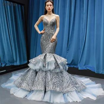 New Evening Dresses Sky Blue Mermaid Formal Dress Women Elegant Evening Dress Sexy Strapless Vestidos De Fiesta De Noche YM20246 
New Evening Dresses Sky Blue Mermaid Formal Dress Women Elegant Evening Dress Sexy Strapless Vestidos De Fiesta De Noche YM20246