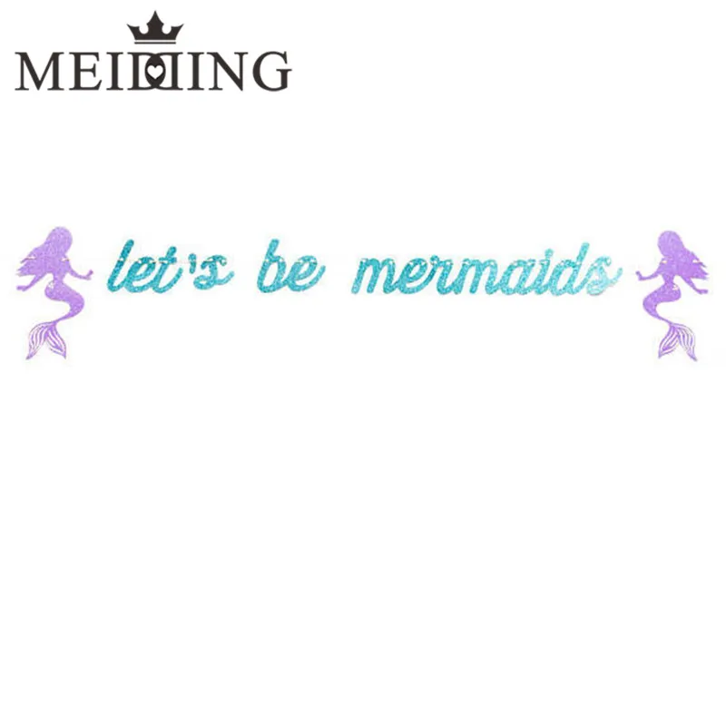 MEIDDING-mermaid theme 1set "lets be mermaids" banner garland baby shower birthday/under the sea Girl Boy Kids Party supplies
MEIDDING-mermaid theme 1set "lets be mermaids" banner garland baby shower birthday/under the sea Girl Boy Kids Party supplies