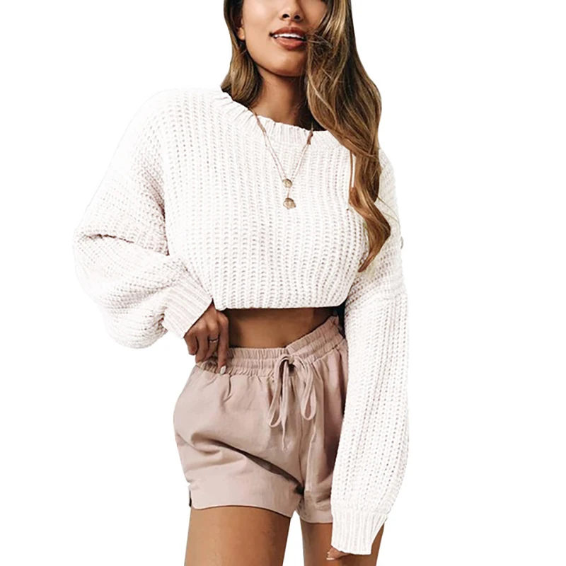 Fashion Chompas De Mujer Invierno Long Sleeve Short Loose Loose Lazy Women's Sweater Winter Clothes Women O-neck Women Clothes
Fashion Chompas De Mujer Invierno Long Sleeve Short Loose Loose Lazy Women's Sweater Winter Clothes Women O-neck Women Clothes