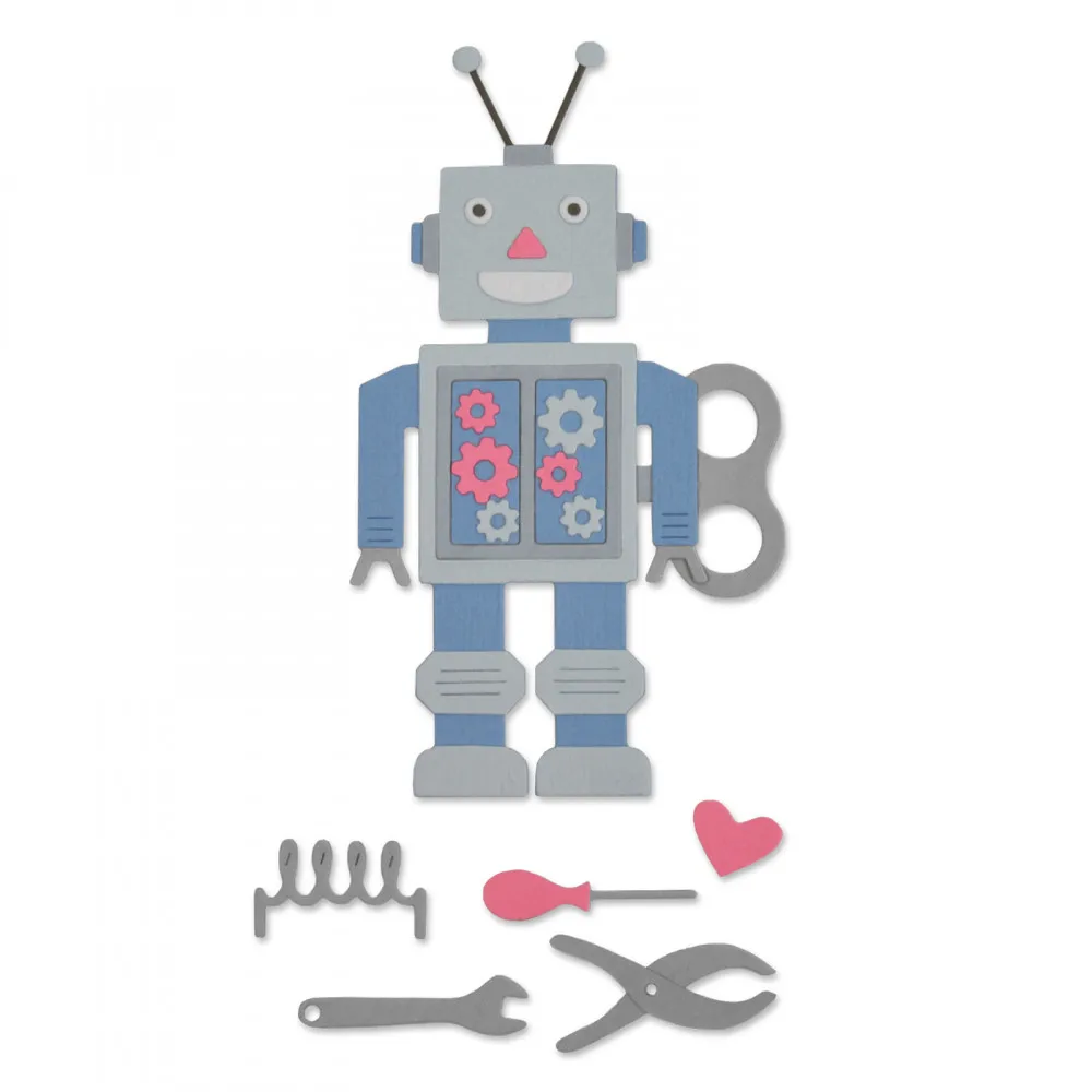 Robot Metal Cutting Dies Diy Scrapbooking Handcrafts Paper Cards Embossing Template Photo Album Die-Cutter
Robot Metal Cutting Dies Diy Scrapbooking Handcrafts Paper Cards Embossing Template Photo Album Die-Cutter