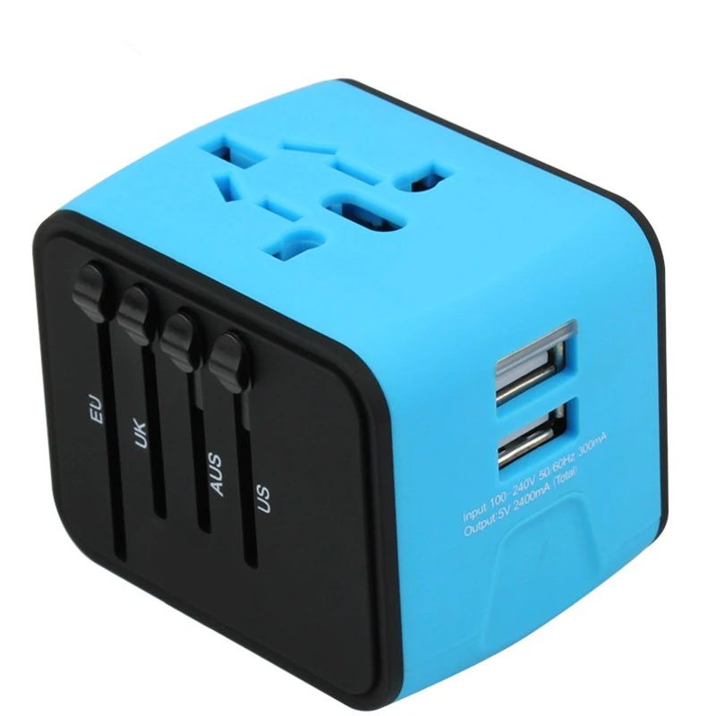 Advicho Universal International Charger Adapter Worldwide Travel Electric Plugs Sockets Converter US/AU/UK/EU with Dual USB Char
Advicho Universal International Charger Adapter Worldwide Travel Electric Plugs Sockets Converter US/AU/UK/EU with Dual USB Char