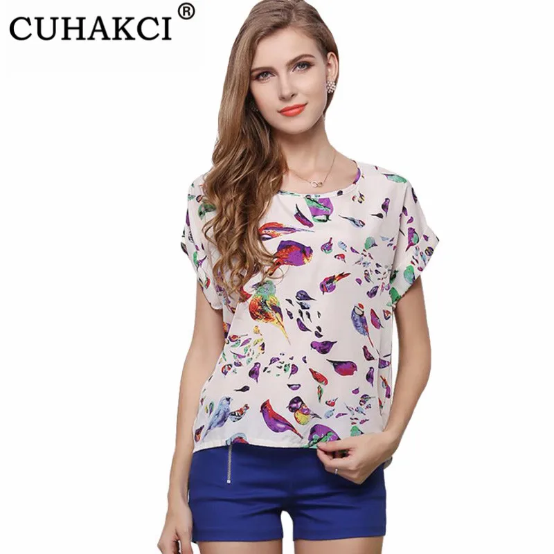 CUHAKCI Summer Women Sunflower Bird Chiffon Blouse Stripe Plaid Shirt Cross Love Blouse Short Sleeve Blue Bubble Lipstick Shirts
CUHAKCI Summer Women Sunflower Bird Chiffon Blouse Stripe Plaid Shirt Cross Love Blouse Short Sleeve Blue Bubble Lipstick Shirts