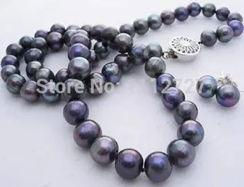 New Fashionable Jewelry Sets 7-8 mm Black Akoya Cultured Pearl Chains and Necklaces Handmade Earrings Natural Stone 18 "
New Fashionable Jewelry Sets 7-8 mm Black Akoya Cultured Pearl Chains and Necklaces Handmade Earrings Natural Stone 18 "