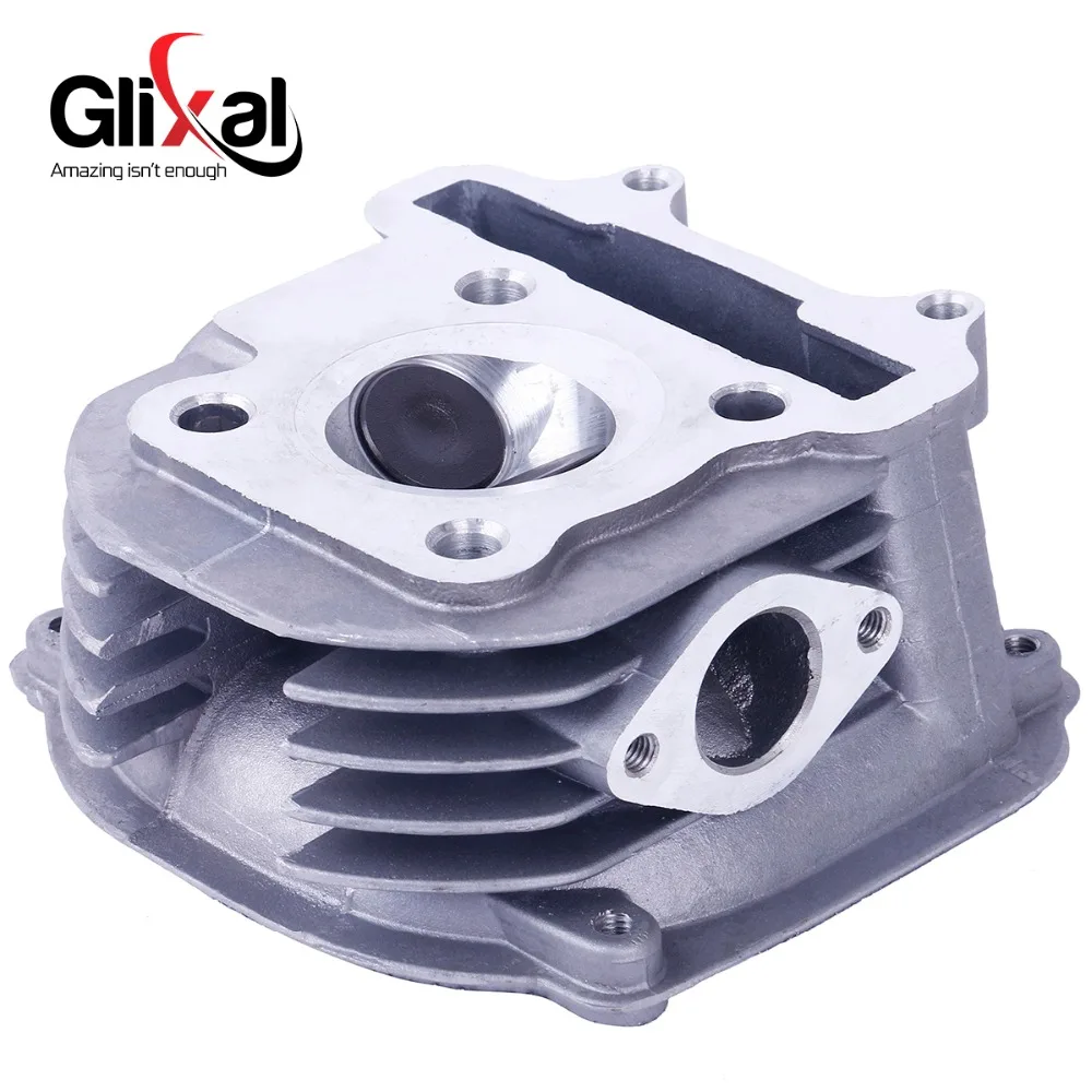 

Glixal GY6 125cc Chinese Scooter Engine 52.4mm Cylinder Head Assy with Valves for 4T 152QMI ATV Go Kart Buggy Moped Quad