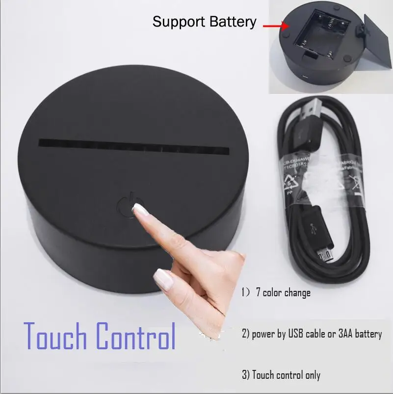 link for Touch 7 Color LED Night light 3D Flash USB Base Bedroom Sleep Light Kid Christmas Gift Toys Desk Table Light
link for Touch 7 Color LED Night light 3D Flash USB Base Bedroom Sleep Light Kid Christmas Gift Toys Desk Table Light