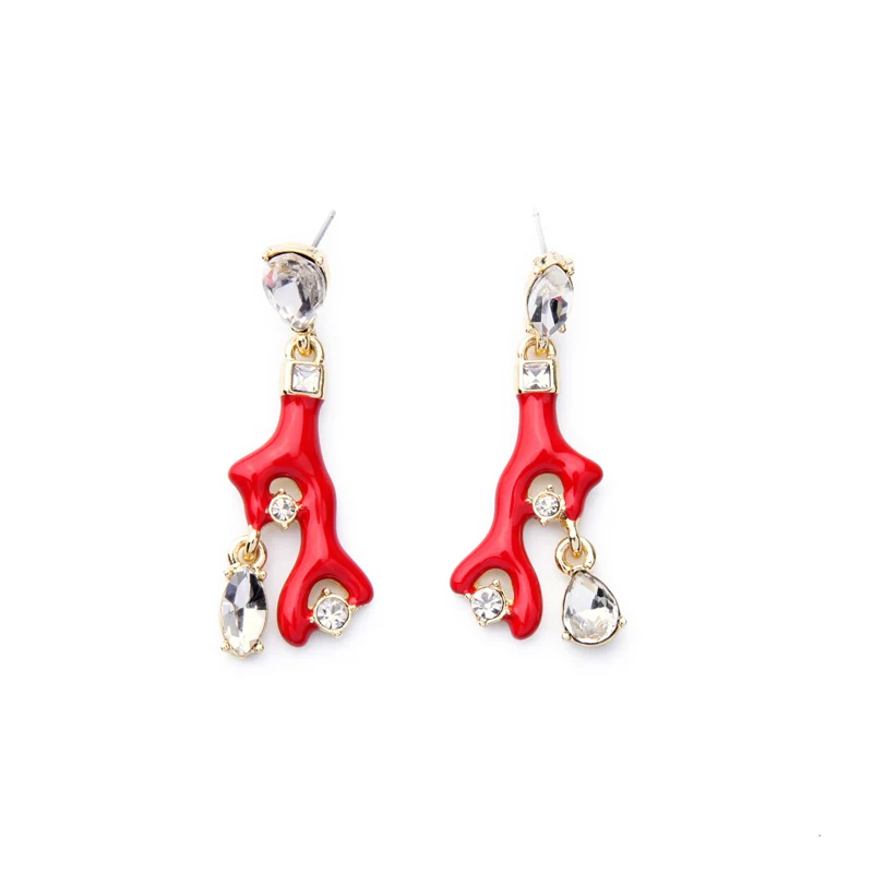 2016 New Statement Nifty Deer Horn Shape Enamel Earring Ladies Red Light Blue Pierced Dangle Earring
2016 New Statement Nifty Deer Horn Shape Enamel Earring Ladies Red Light Blue Pierced Dangle Earring