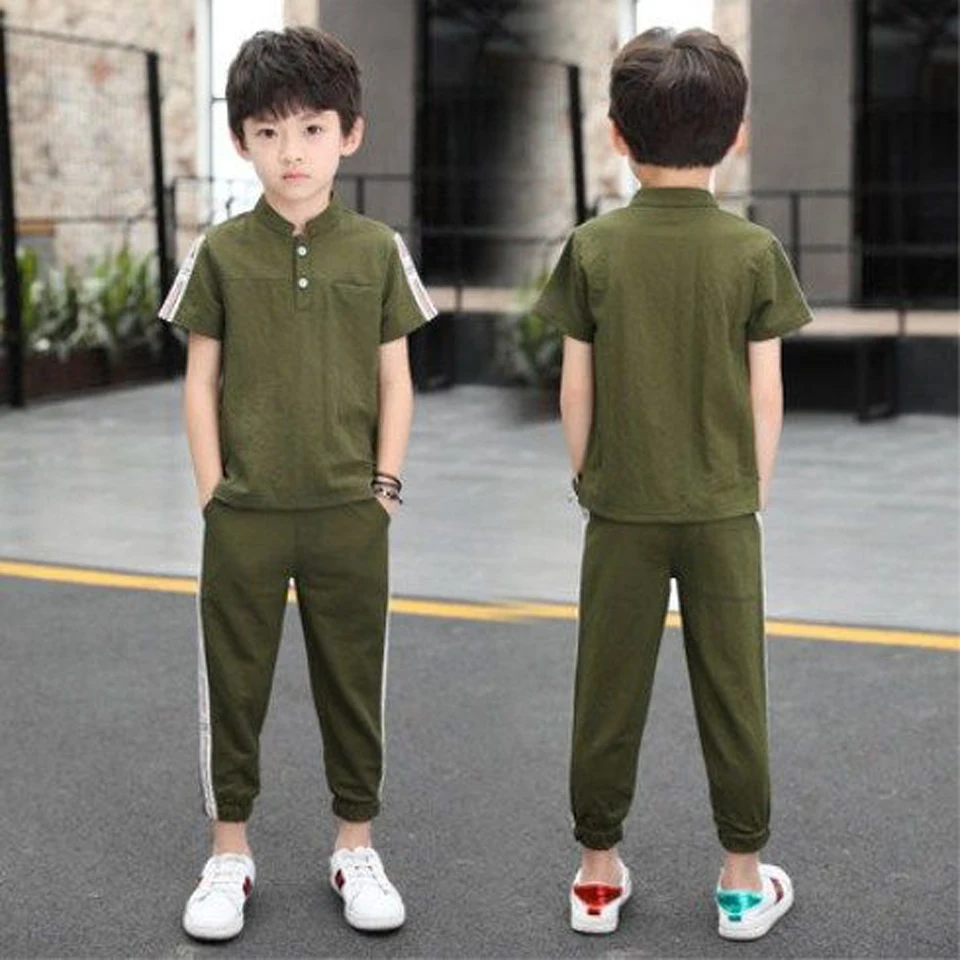 Boys Clothes Soft Solid Shirt + Short Pants 2PCS Teenage Boys Clothing Teenage Boys Summer Clothes 6 8 10 12 13 Year
Boys Clothes Soft Solid Shirt + Short Pants 2PCS Teenage Boys Clothing Teenage Boys Summer Clothes 6 8 10 12 13 Year