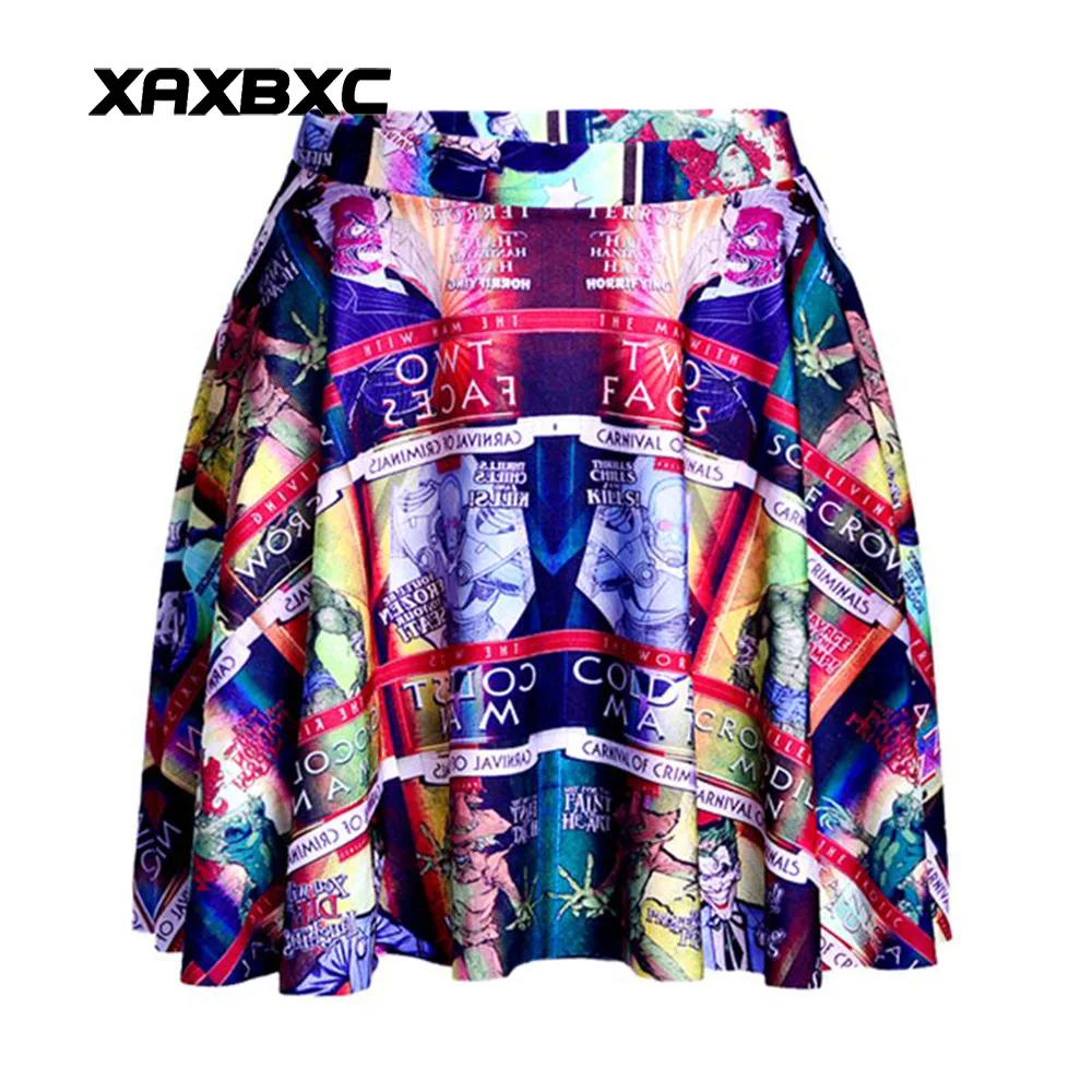 NEW 1100 Summer Sexy Girl Comic Poison Ivy Joker batman Printed Cheering Squad Tutu Skater Women Mini Pleated Skirt Plus Size
NEW 1100 Summer Sexy Girl Comic Poison Ivy Joker batman Printed Cheering Squad Tutu Skater Women Mini Pleated Skirt Plus Size