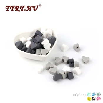 TYRY.HU 30Pcs Heart Silicone Beads Food Grade Creative Silicone Beads Combination Baby Teething DIY Charming Jewelry Chain Toy
TYRY.HU 30Pcs Heart Silicone Beads Food Grade Creative Silicone Beads Combination Baby Teething DIY Charming Jewelry Chain Toy