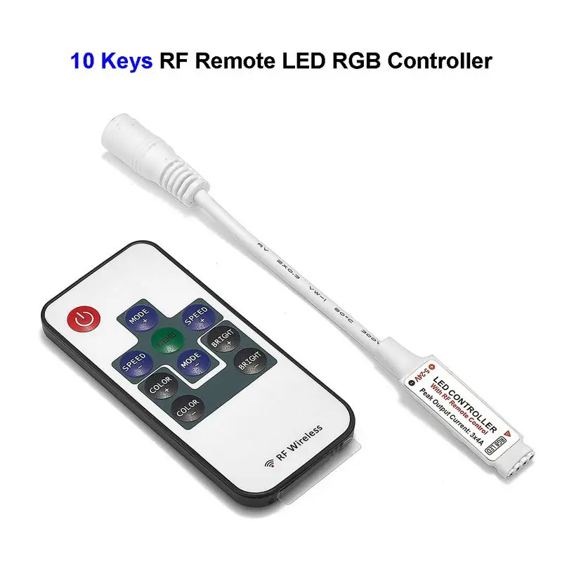 DC12V - 24V LED RGB Controller With RF Remote Controller Brightness Control For SMD 3528 5050 5630 RGB LED Rigid Strip
DC12V - 24V LED RGB Controller With RF Remote Controller Brightness Control For SMD 3528 5050 5630 RGB LED Rigid Strip
