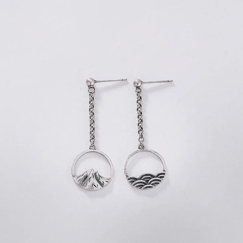 INALIS New 925 Sterling Silver Fine Jewelry Drop Earrings Mountain Seawater Round Circle Dangle Brincos for Women pendientes
INALIS New 925 Sterling Silver Fine Jewelry Drop Earrings Mountain Seawater Round Circle Dangle Brincos for Women pendientes