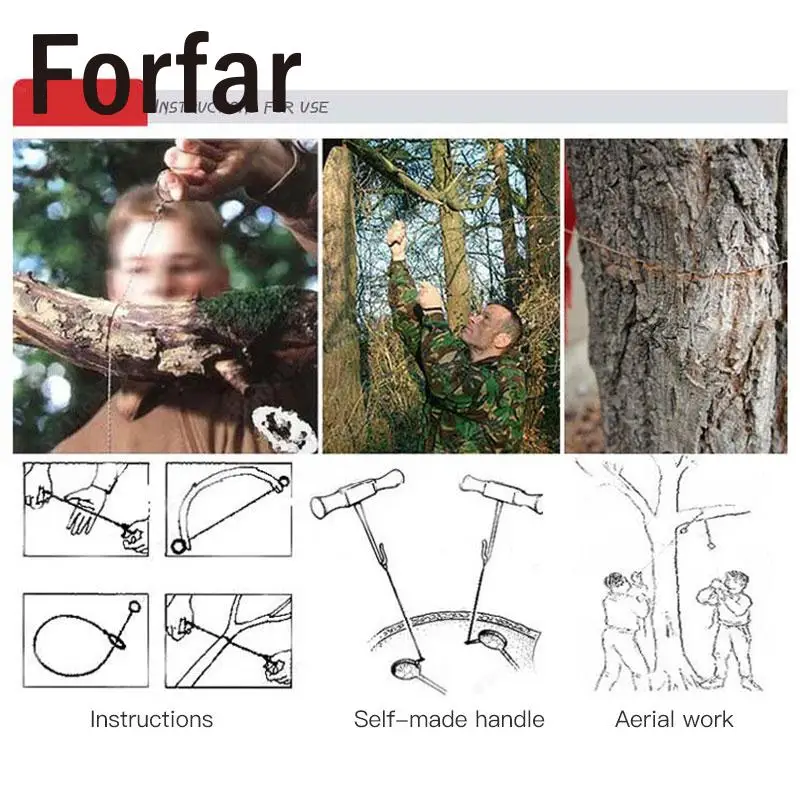 Metal Steel Wire Saw Bushcraft Hunting Camping EDC Emergency Survival Gear Tool Outdoor Sports Multi Tools Hiking Camping Tools
Metal Steel Wire Saw Bushcraft Hunting Camping EDC Emergency Survival Gear Tool Outdoor Sports Multi Tools Hiking Camping Tools