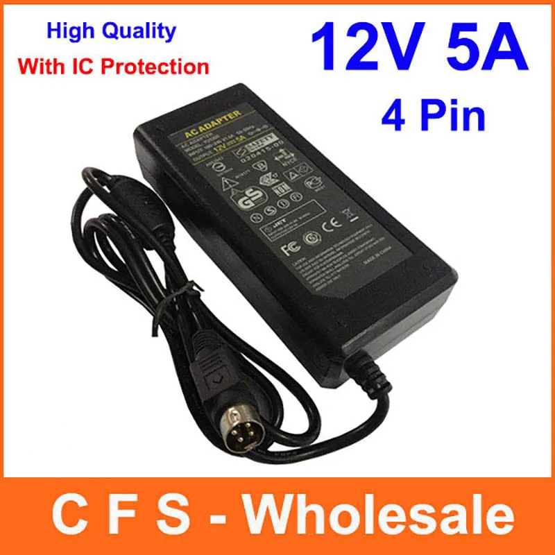 1pcs High Quality 12V 5A IC solutions AC /DC Converter Adapter Power Supply 4 Pin 4-Pin for LCD monitor Flat Panel TV 4Pin
1pcs High Quality 12V 5A IC solutions AC /DC Converter Adapter Power Supply 4 Pin 4-Pin for LCD monitor Flat Panel TV 4Pin