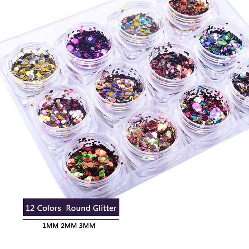 12pcs/set 1MM/2MM/3MM Mix Colour Magic Mirror Nail Art Glitter DIY 3D Round Sequins Acrylic Tips UV Gel Manicure Tools
12pcs/set 1MM/2MM/3MM Mix Colour Magic Mirror Nail Art Glitter DIY 3D Round Sequins Acrylic Tips UV Gel Manicure Tools