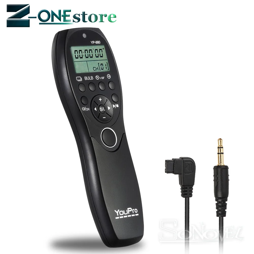 YouPro YP-880 S1 Wired Timer Remote Switch Shutter for Sony Alpha DSLR-A900 A850 A700 A580 A300 A200 A77 A57 A35 A33
YouPro YP-880 S1 Wired Timer Remote Switch Shutter for Sony Alpha DSLR-A900 A850 A700 A580 A300 A200 A77 A57 A35 A33