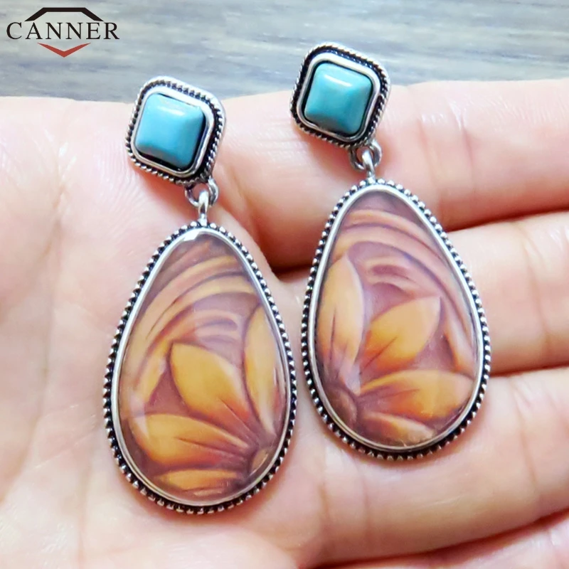 CANNER Vintage Boho Earrings Big Natural Stone Earrings for Women Dangle Earrings Bohemian Geometric Earrings 2019 oorbellen FI
CANNER Vintage Boho Earrings Big Natural Stone Earrings for Women Dangle Earrings Bohemian Geometric Earrings 2019 oorbellen FI