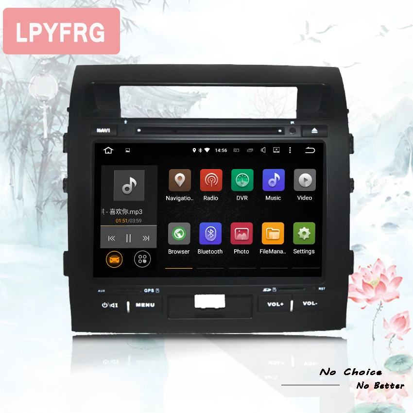 4 ГБ ОЗУ 8 ядер android 10 0 автомобильный dvd плеер для Toyota Land Cruiser 200 LC200 2008 2015 радио GPS