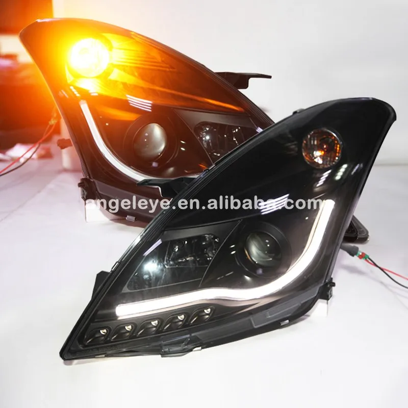 Headlights for SUZUKI for SWIFT 2010-2015year LED strip Head Lamp Angel Eyes Front lights balck color SN
Headlights for SUZUKI for SWIFT 2010-2015year LED strip Head Lamp Angel Eyes Front lights balck color SN