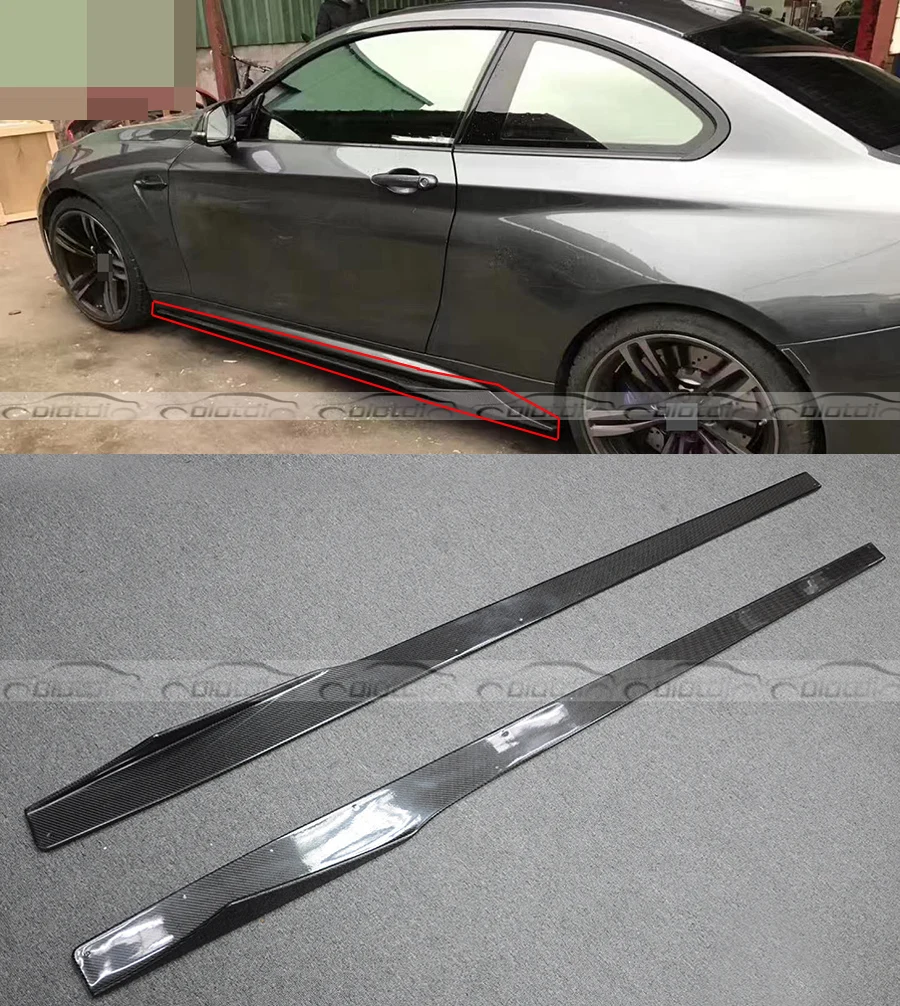 Carbon Fiber side skirt Splitter MTC style Apron Flaps for BMW F87 M2 Base Coupe 2Door 2016-2017 Set car styling car accessories
Carbon Fiber side skirt Splitter MTC style Apron Flaps for BMW F87 M2 Base Coupe 2Door 2016-2017 Set car styling car accessories