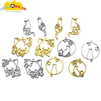 5pcs Silver Sakura Cats Charms UV Resin Open Bezels Gold Round Star Cat Pendant Resin Jewelry Making Decor Keychain Cabochons
5pcs Silver Sakura Cats Charms UV Resin Open Bezels Gold Round Star Cat Pendant Resin Jewelry Making Decor Keychain Cabochons